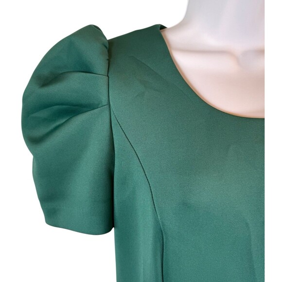 Calvin Klein Dress Womens‎ 6 Green Sheath Short Puff Sleeve Above Knee Career - Picture 5 of 9